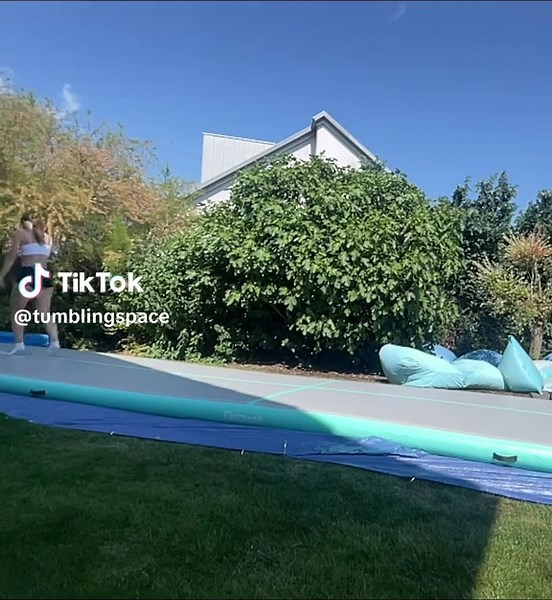 name some tumbling passes i should try:) (airfloor from @fbsport 12mx2mx20cm// 40ftx6.6ftx8inc) #tumblingspace #cheerleading #tumbling #flexibility #airball #gymtok @lisa @𝓢𝓉𝓮𝓵𝓵𝓪 @𝑉𝐼𝐾𝐼 @letje madita @laura ꨄ @norina (berq‘s version) @Luca