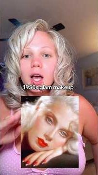 1950s glam makeup💋#makeup #1950s #glammakeup #50smakeup #vintage