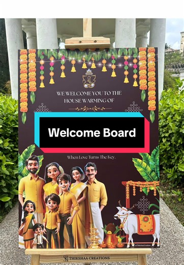 Custom Welcome Boards for Events and Weddings