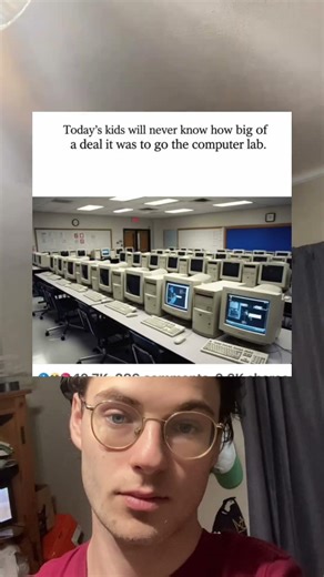 Today's kids will never know how big of a deal it was to go the computer lab.