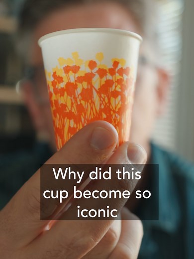 Iconic Floral Cup Design from the 80s