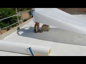 Installation of EPDM sheet, Polyethylene Geotextile