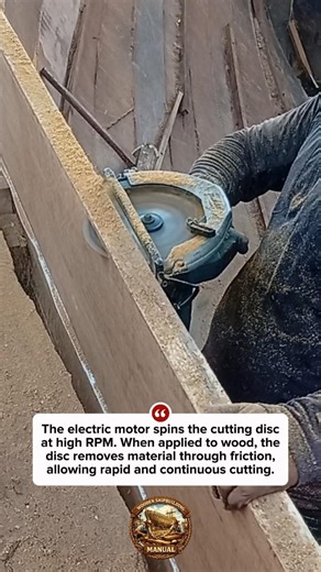 Smoothly Cut Thick Wood for Fast Construction Jobs #tools #construction #wood