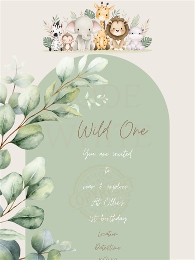 Wild One Birthday Invitation for Your Little Ones