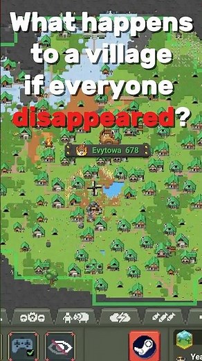 What Happens to a Worldbox Village if Everyone Disappears? #worldbox #viral #fyp #worldboxgameplay