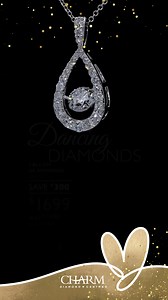 On Charm TV we’ve got a thing for diamonds, especially Dancing Diamonds! 💃 The Dancing Diamonds collection is quite literally designed to dance to the beat of your own heart. Their placement makes them shimmer and shine like nothing you’ve seen before. There are over 30 pieces in this collection so click the link in bio to get shopping, or come in to visit one of the many Charm Diamonds locations across Canada. *Prices subject to change | Charm Diamonds