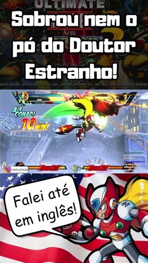 Falei até em inglês! 😂🇺🇸 #meme #fypage #explore #marvel #capcom #megaman #combo