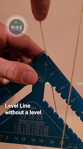 Level line with a chalk line and Speed Square #level | Go Build Stuff