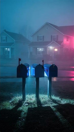 Why Do Mailboxes Glow BLUE At Night?!