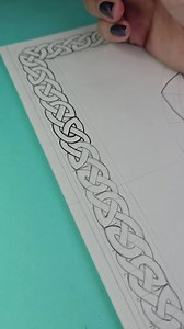 11K views · 76 reactions | Inking the celtic knot border ❤️甆 . . . #senjaart07 #celticknottutorial #celticknotborder #celticknotart #celticknot #mandalabraid | senja_art07 | Facebook