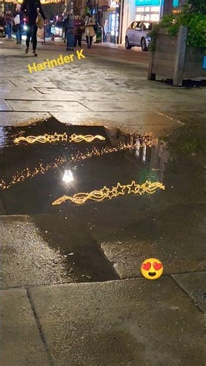 Beautiful reflection of the Christmas decoration in the Paddling pool 🥳🎁🎅#christmas