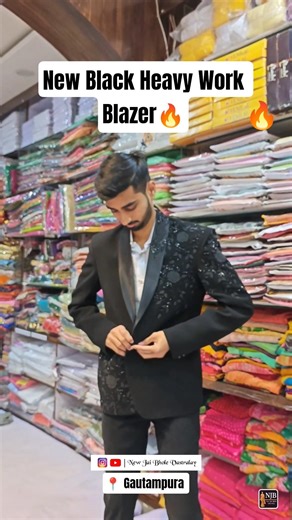 GROOM Black Itna Royal? 🖤🔥 Ye Blazer Sirf Look Nahi… ATTITUDE Hai 😎 #shorts #blazer #men