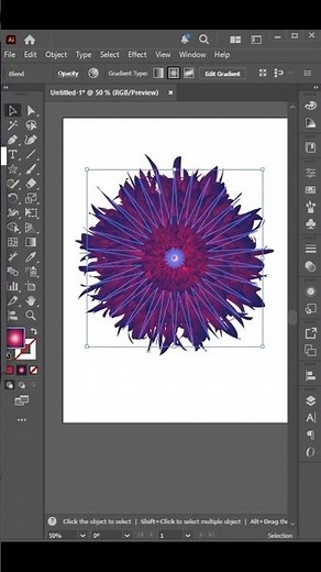 How to create a beautiful floral vector in illustrator using blend tool