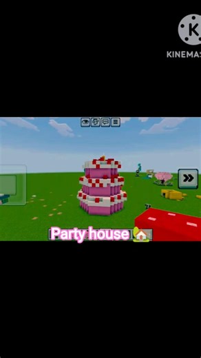 I build a party house 🏡#minecraft #gaming #music #minecraftpe #minecraftbuilding #memes