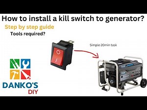 How to install a kill switch to your generator? Tutorial, guide with Danko's DIY