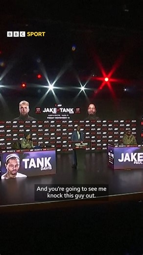 "You're going to see me knock this guy out" 🥊💥 Jake Paul has spoken up his chances ahead of his exhibition bout against Gervonta Davis 😠 | BBC Sport