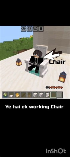 How to Make Working Chair In Minecraft !