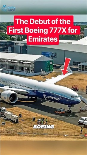 Emirates First Boeing 777X Aircraft Debut. #shorts