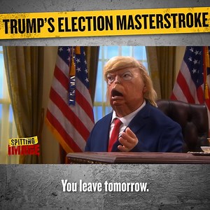 Donald #Trump’s election masterstroke to remind people how great he is #SpittingImage | Spitting Image