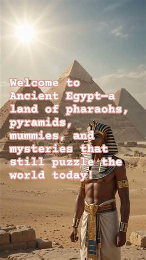 Welcome to Ancient Egypt—the land of pharaohs, mummies, and mysteries!