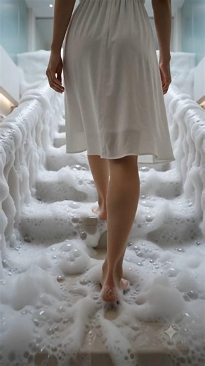 Walking on Clouds: A Surreal Bubble Bath Journey #asmr