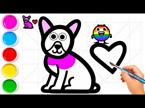 How to Draw a Cute Dog Step by Step | Easy French Bulldog Drawing for Beginners J2L