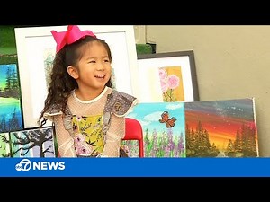 Strokes of Genius: Bay Area child prodigy raises thousands for nonprofit with her paintings