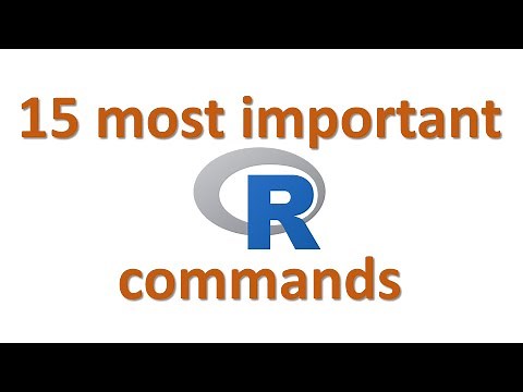 The 15 most important R commands | R for beginners