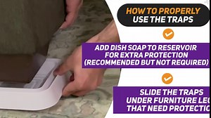 Bed Bug Interceptors, Extra Large XL Bed Bug Trap, White, with Anti-Slip Pads and Uv Led Blacklight, 4 Pack