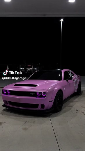 Pink Hellcat Widebody Dodge Challenger — pink hellcat widebody