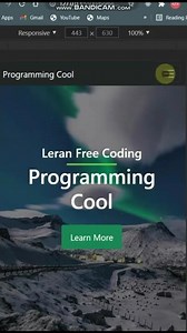 Create A Responsive Header Section Using Bootstrap 🔥🔥 #shorts