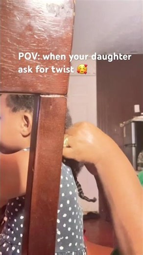 POV: When your daughter ask for twists #toddler #hair #mom #daughter #shorts