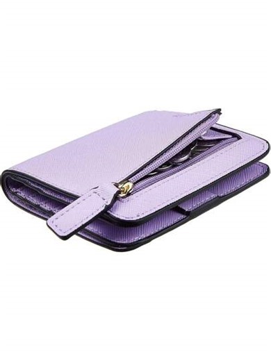 Women's RFID Protection Small Slim Leather Bifold Wallet - Compact Mini Purse With Clear ID Window | SHEIN