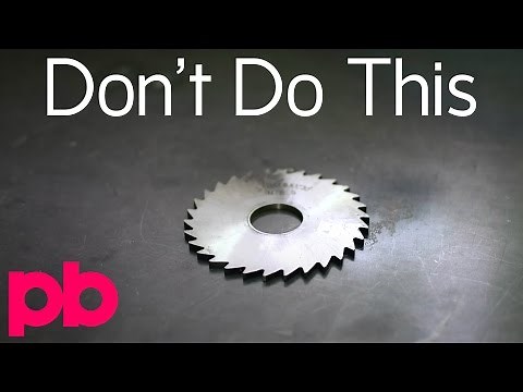 Using Minimill To Make Cut With Slitting Saw
