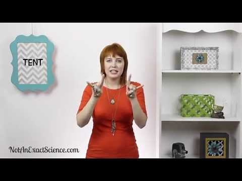 Tent in Baby Sign Language, ASL