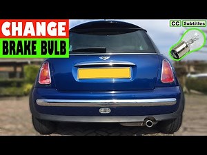 How to replace the rear brake light bulb on a MINI