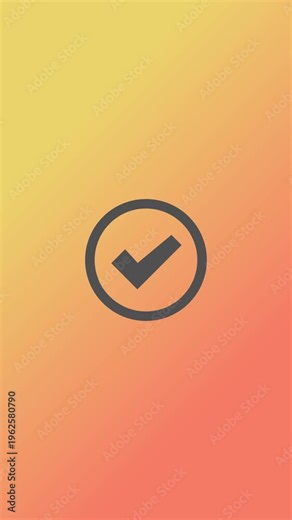 Loading and Confirmed animated screensaver for mobile apps, websites and social media