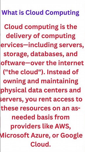 what is cloud computing #youtubeshorts #viralvideo