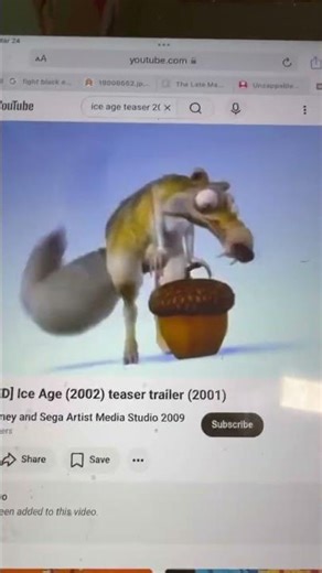 Ice Age 2002 Scrat Acorn 🌰 Sitting 🐿️