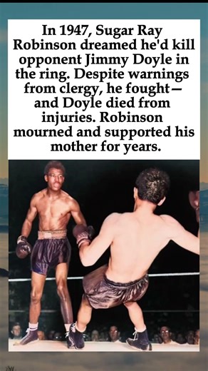 Sugar Ray Robinson's Chilling Dream: He Foresaw a Fatal Fight—Then It Came True #SugarRayRobinson