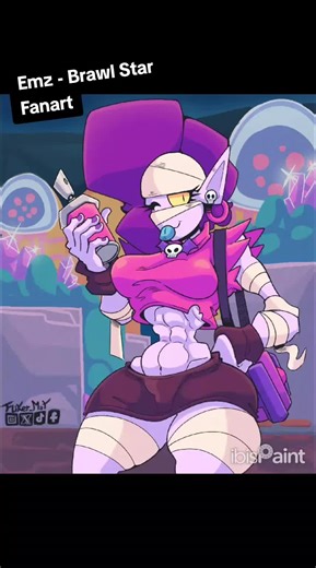 Emz-brawl Star Fanart #brawl_stars #brawlstarstiktok #emz #fanart