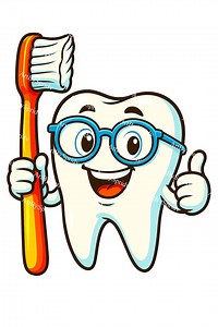Happy Cartoon Tooth With Toothbrush PNG | Cute Tooth With Glasses Clipart | Transparent Dental Hygiene Sublimation for Stickers & Shirts - Etsy