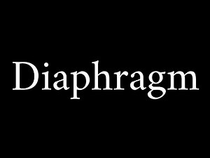 How to Pronounce Diaphragm (English Word)