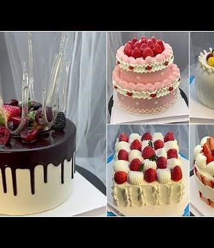 Easy Oval Cake Decorating Tutorial | Step by Step Fruit and Frosting Designs