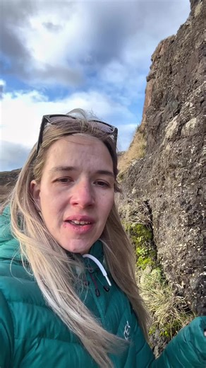 Luisa Hendry on Instagram: "Amygdaloidal basalt , Isle of Mull #scottishgeologist #scottishgeology #geologist #geology"