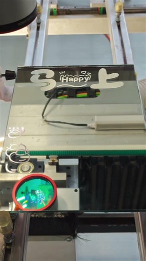 Led Mirror Laser Sandblasting Machine #mirror #glass #lasersandblasting
