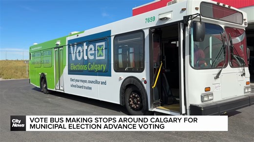 Vote bus making stops around Calgary for municipal election advanced voting