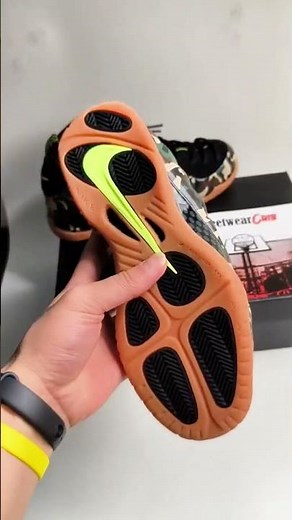 Air Foamposite Pro Green Camo In Hand - This Goes Crazy 🔥 #sneakers #nike