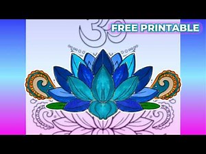 Free Printable Mindfulness Coloring Page for Adults 🧘 Relaxing Color With Me