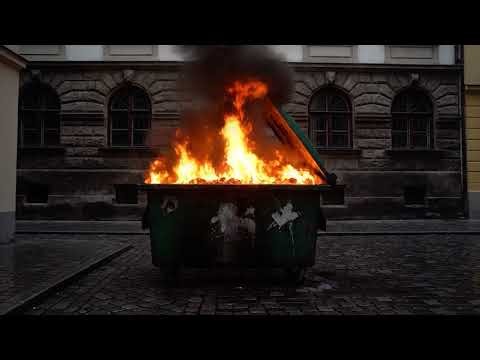 Soothing Holiday Dumpster Fire ASMR 🔥 1 Hour – Crackling Sound, No Commentary, 4K Ultra HD